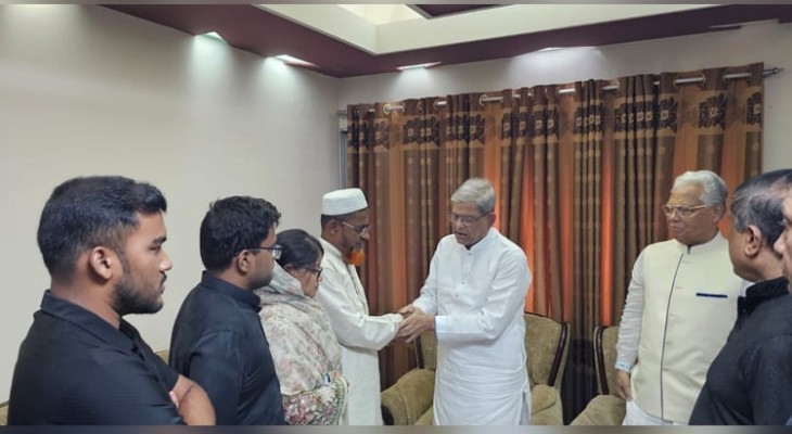 বিমান দুর্ঘটনায় নিহত পাইলট তৌকিরের পরিবারের পাশে বেগম জিয়া ও তারেক রহমান