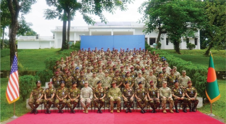 বাংলাদেশ ও মার্কিন সেনাবাহিনীর যৌথ মহড়া