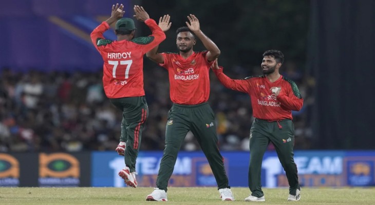 শ্বাসরুদ্ধকর জয়ে সিরিজে সমতা ফেরালো বাংলাদেশ