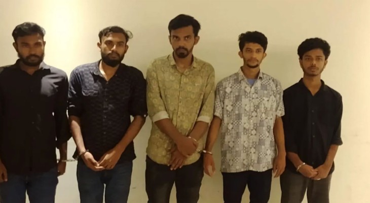 রাজধানীর গুলশানে সমন্বয়ক পরিচয়ে চাঁদা দাবিতে ৫ জন গ্রেপ্তার