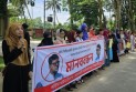 যৌন নিপীড়নে অভিযুক্ত শিক্ষকের শাস্তির দাবিতে রাবিতে মানববন্ধন