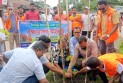 কুয়াকাটা সড়কের সৌন্দর্য বর্ধণে বৃক্ষ রোপন