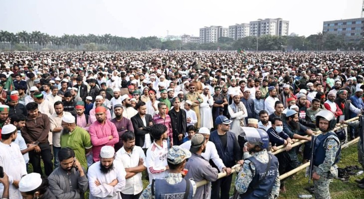 ওসমান হাদির জানাজায় জনস্রোতের খবর আন্তর্জাতিক সংবাদমাধ্যমে
