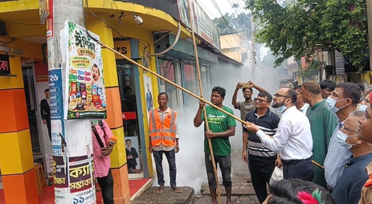 মৌলভীবাজারে ডেঙ্গু প্রতিরোধে তিন মাসব্যাপী বিশেষ কর্মস‚চির শুভ উদ্বোধন